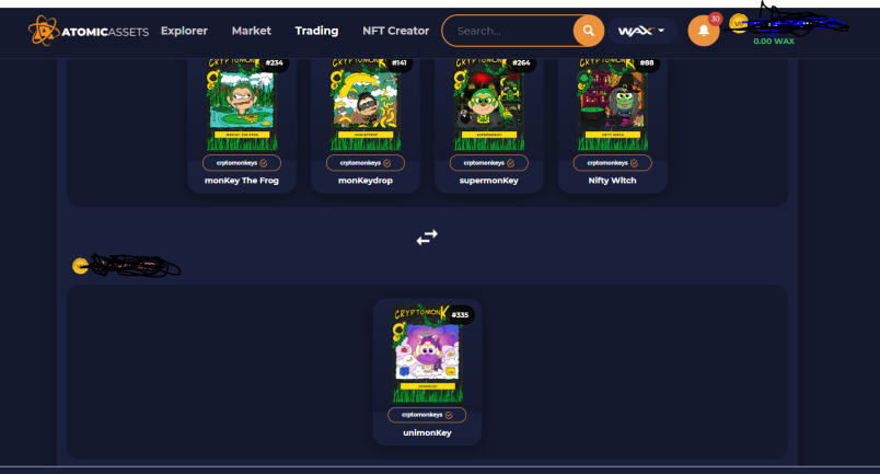 unimonKey trade offer