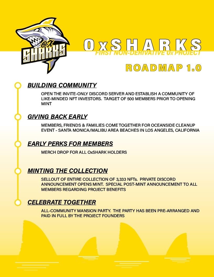 0x sharks roadmap