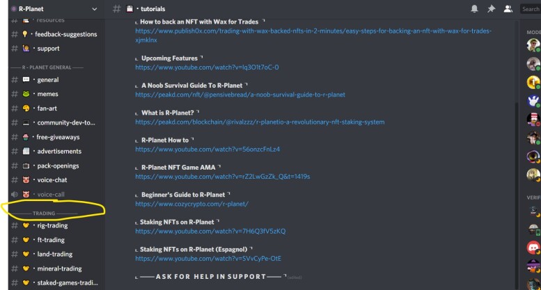 rPlanet discord training