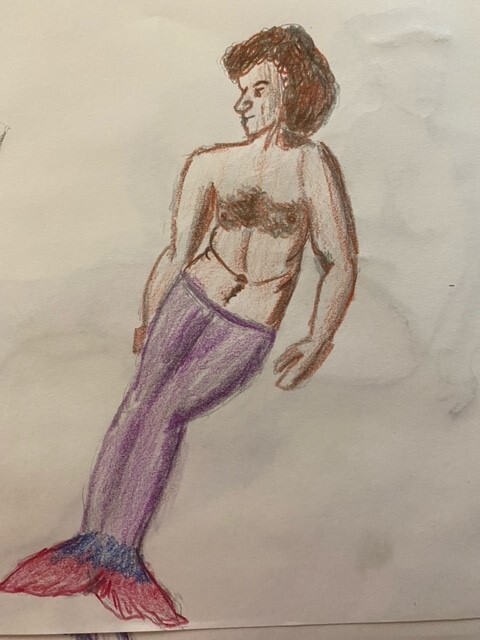 Merman - sitting up