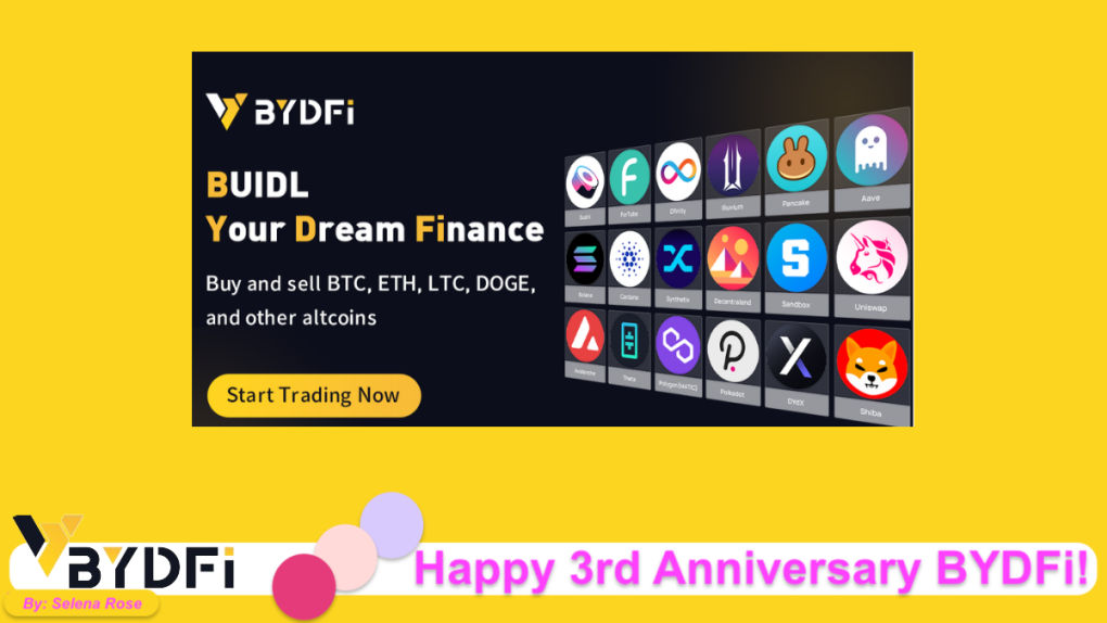 🌸Happy 3rd Anniversary BYDFi!🌸