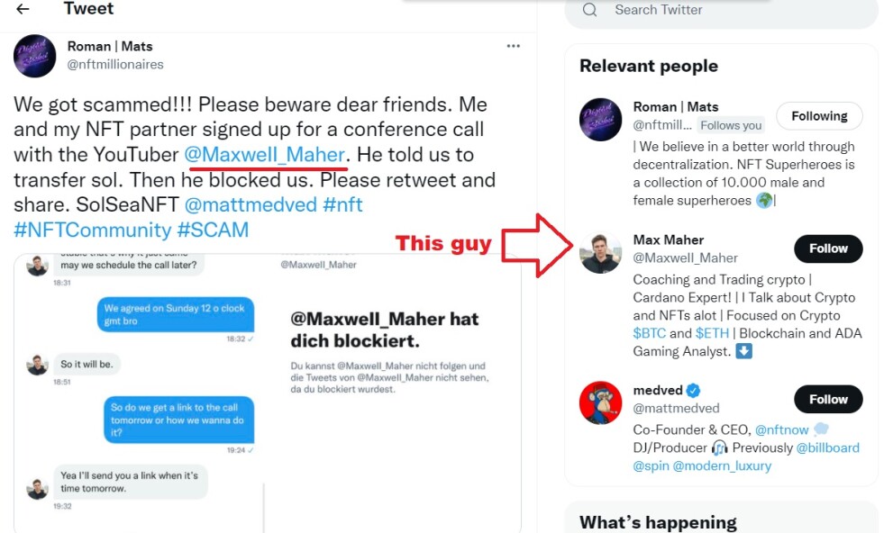 Max Maher Scam