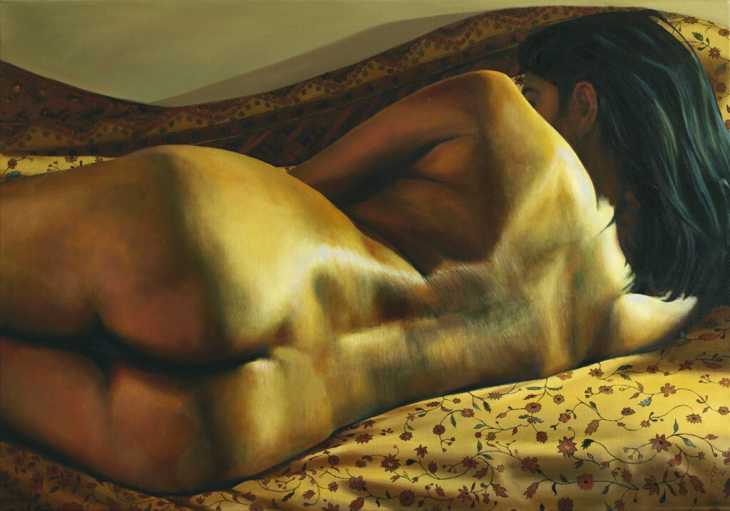 realist nude oil painting