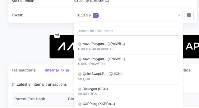 tokent in wallet