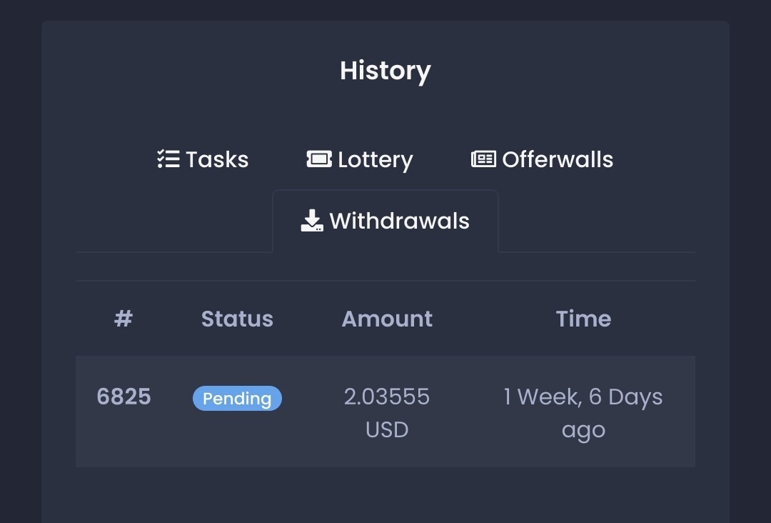 outstanding payment