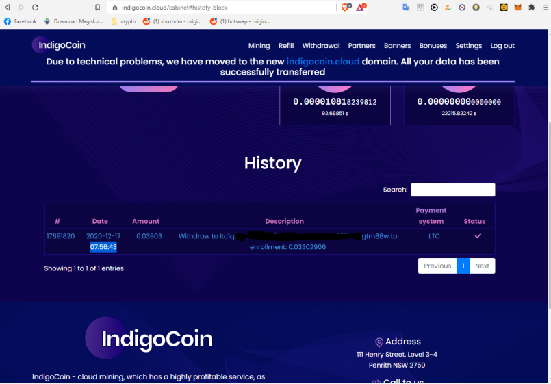 ont he blockchain