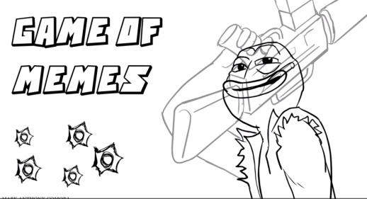 uncolored image of pepe