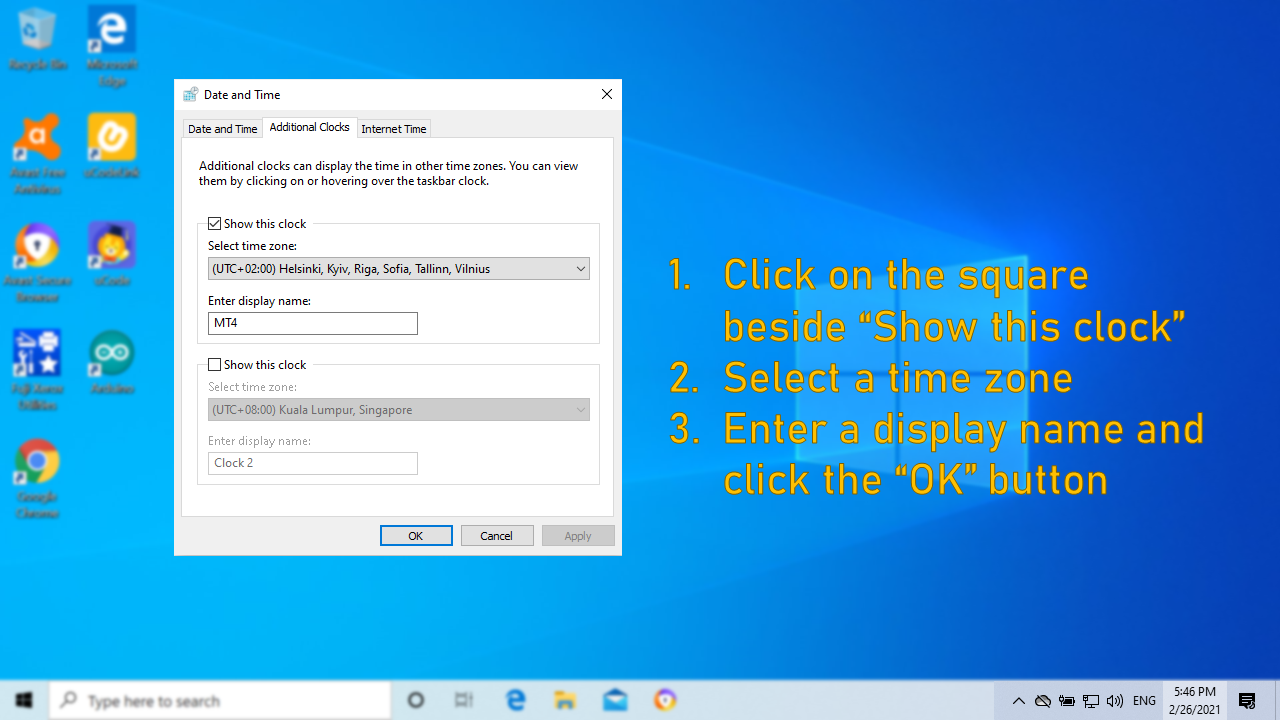 How to Add Another Clock in Windows 10