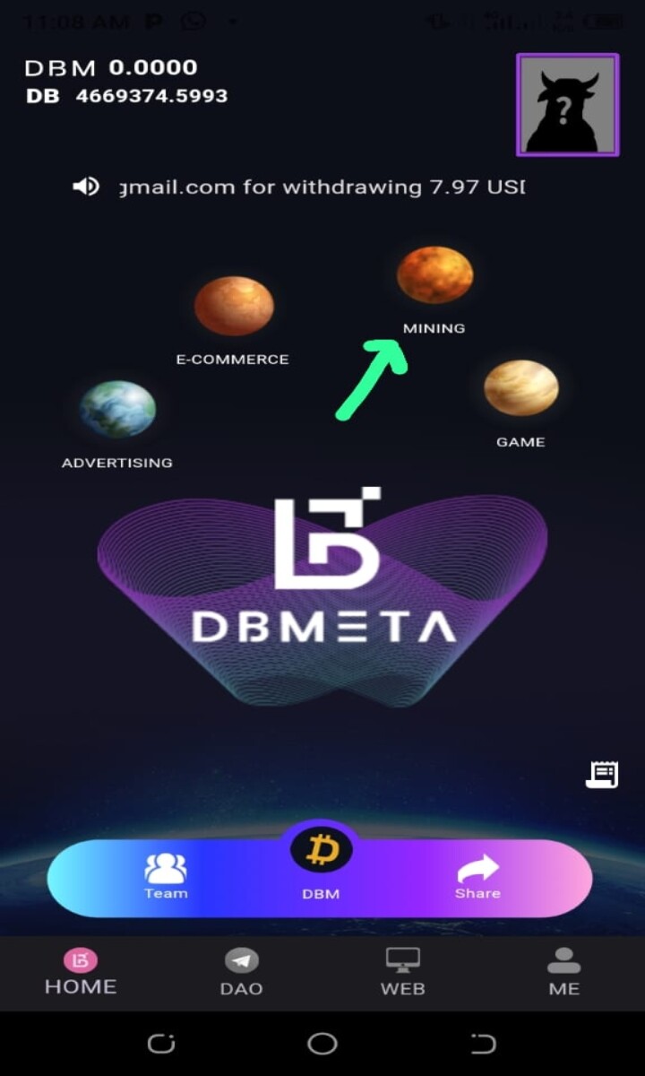 Mining Button