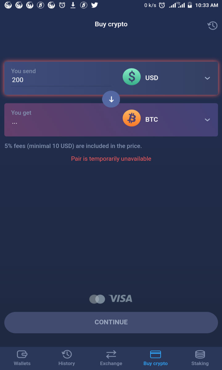 Buy crypto