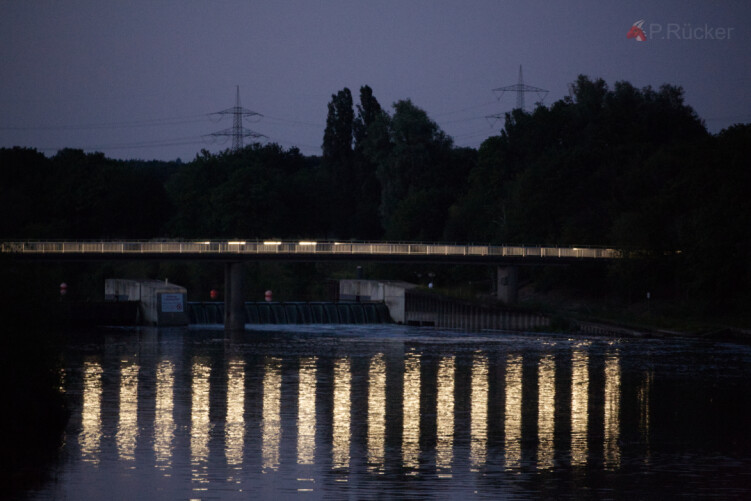 Closer view of the barrage