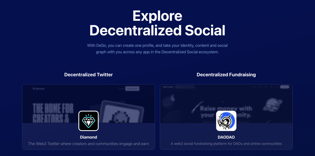 Explore Decentralized Social DeSo ecosystem