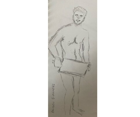 Briden: 5-minute timed pencil sketch