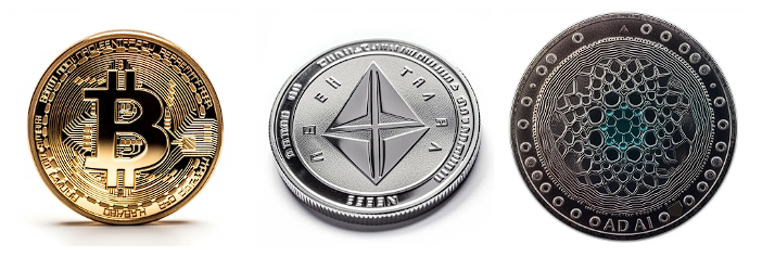 BTC, ETH, ADA