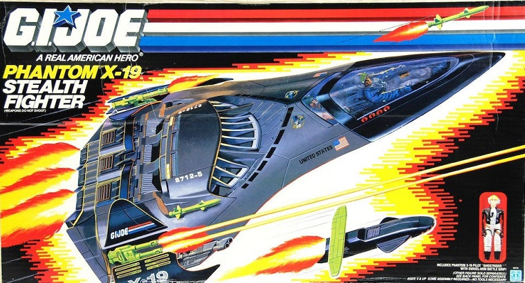 GI Joe Toys - The Phantom X-19 Stealth Fighter jet