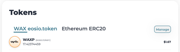 Manage Tokens on WAX