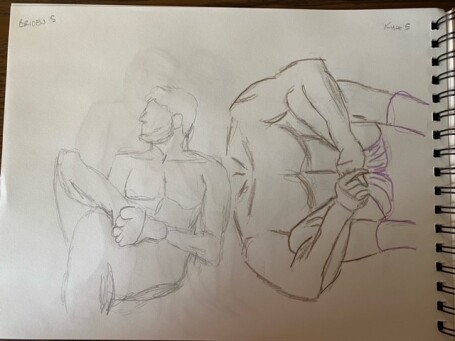 briden and kyle - five-minute timed sketches