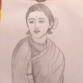 Drawing of an Indian Woman