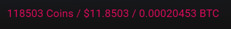 Screen grab of my actual earnings