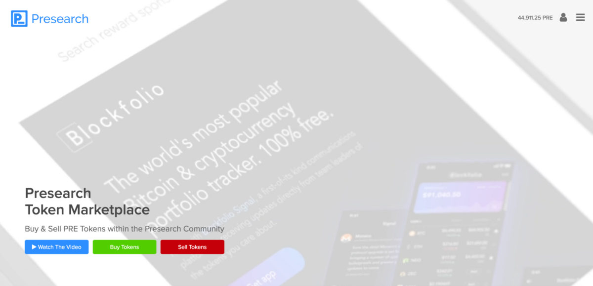 How to buy Presearch PRE Tokens