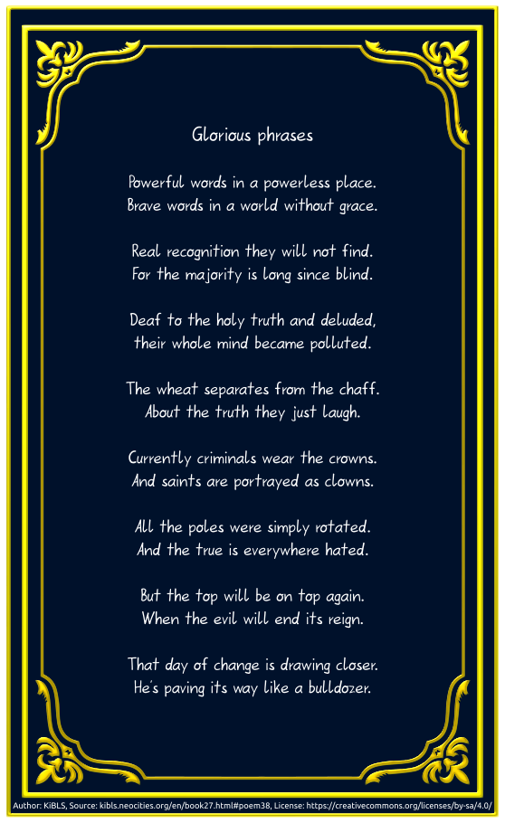 Glorious phrases