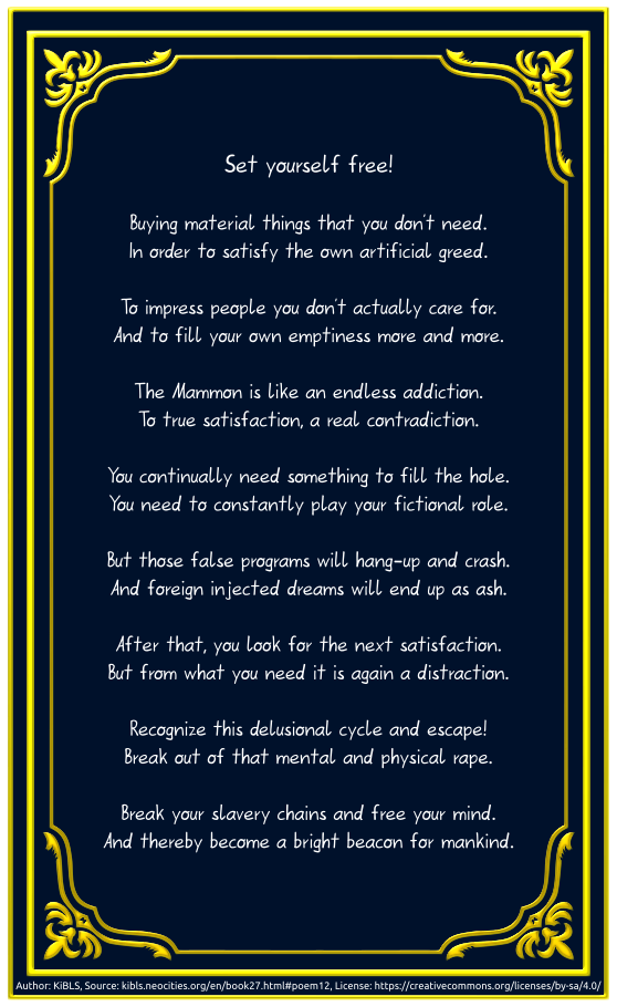 Set yourself free!