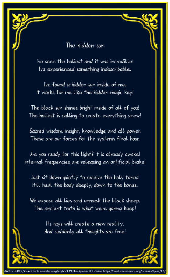 The hidden sun