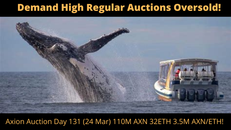 Axion crypto regular auction day 131