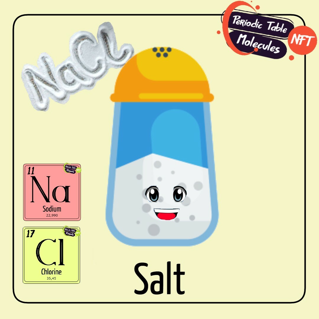 NaCl Salt Molecule NFT The Periodic Table NFT (Contest)