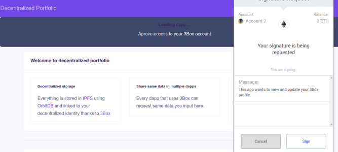 Accessing 3box profile
