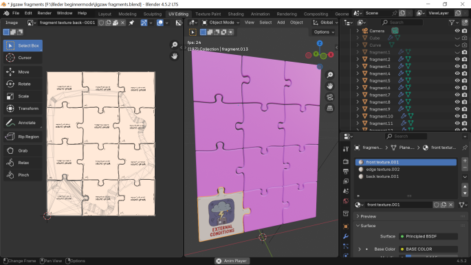 blender fragments