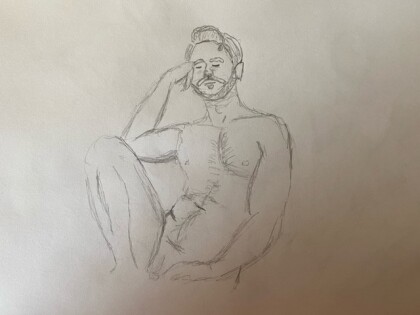 Briden - 10-minute timed pencil sketch