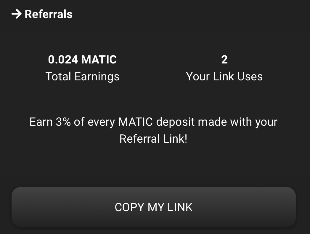 MATIC3D Referrals