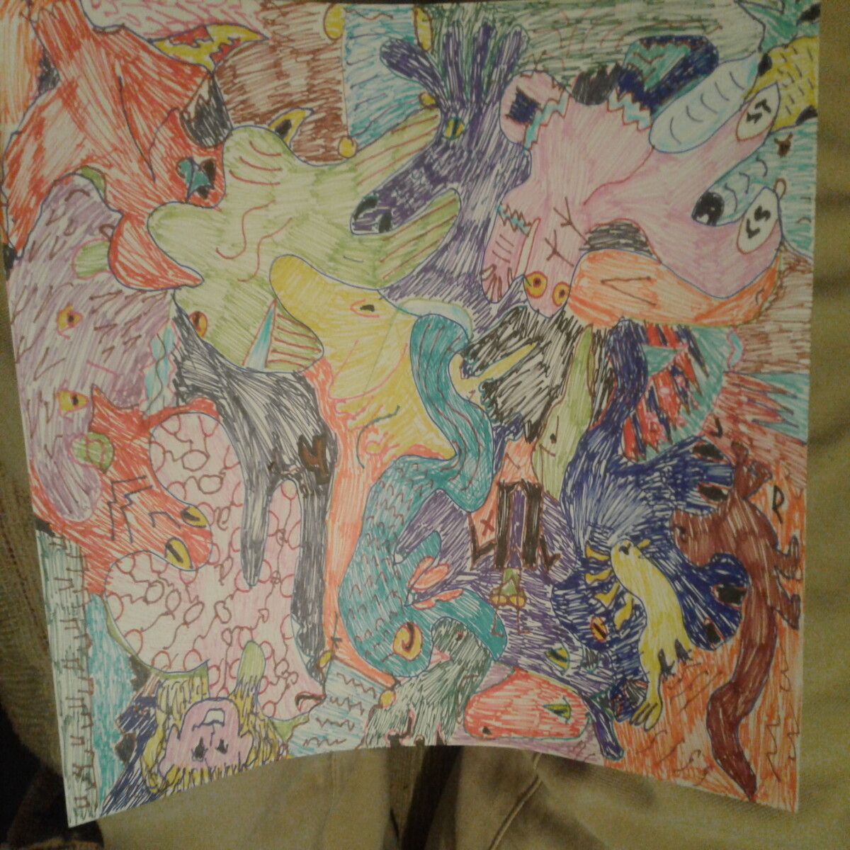 After it's all filled in. Frame or do this