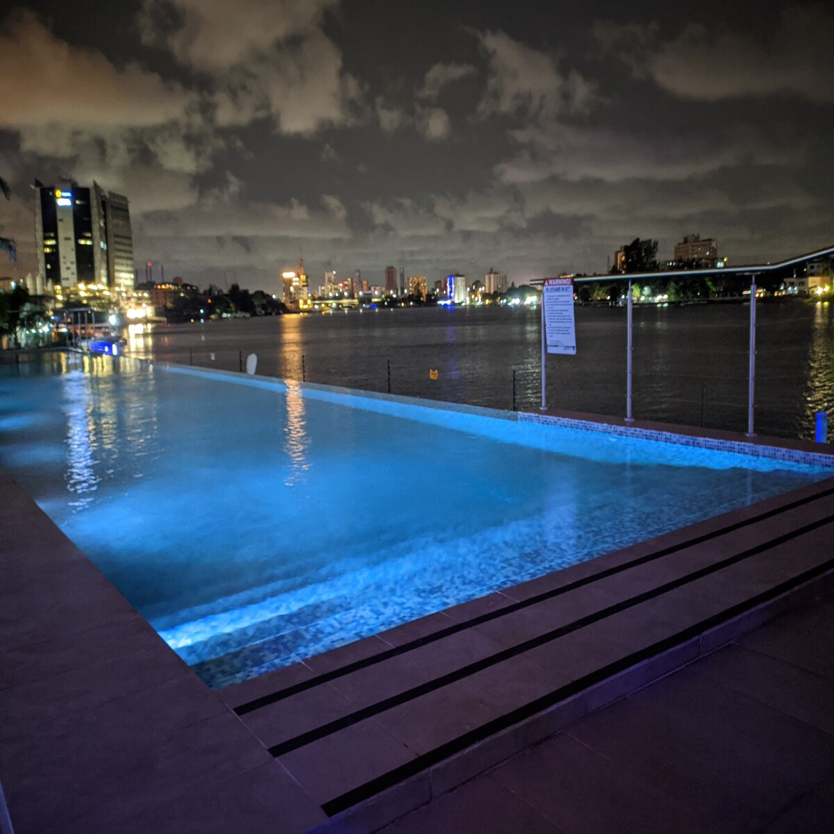 Lagos Pool Night View