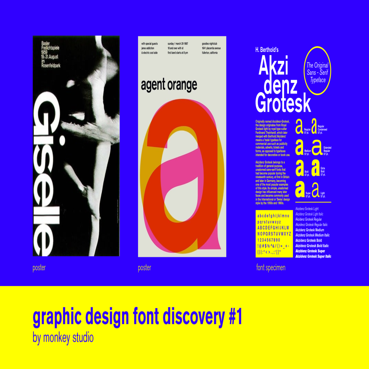 Akzidenz Grotesk - Graphic Design Font discovery #1