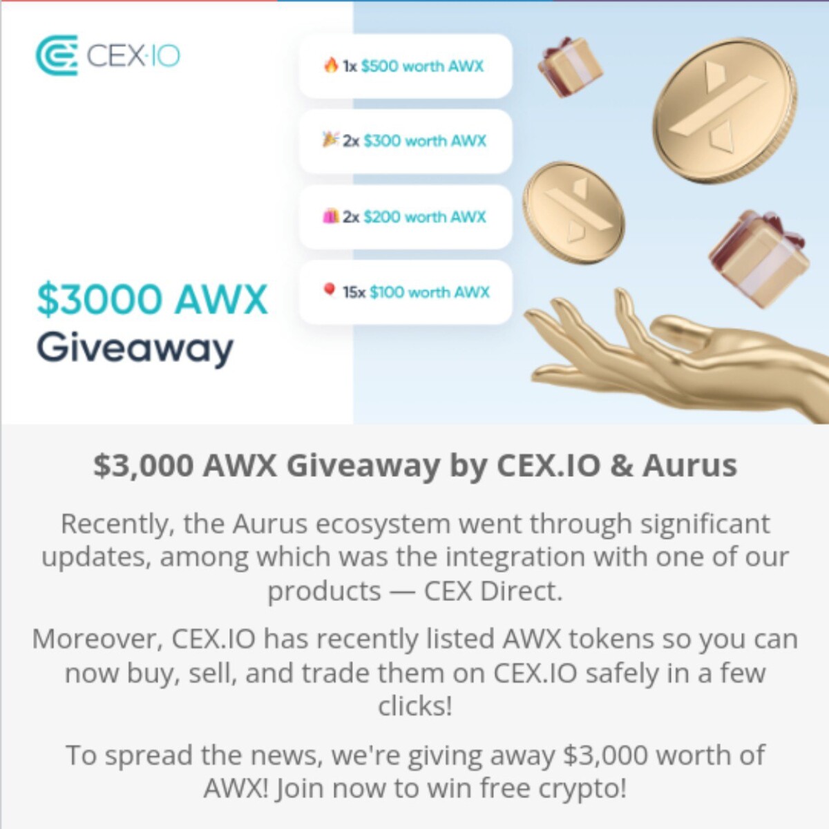 Cex.io awx 3000$ giveaway