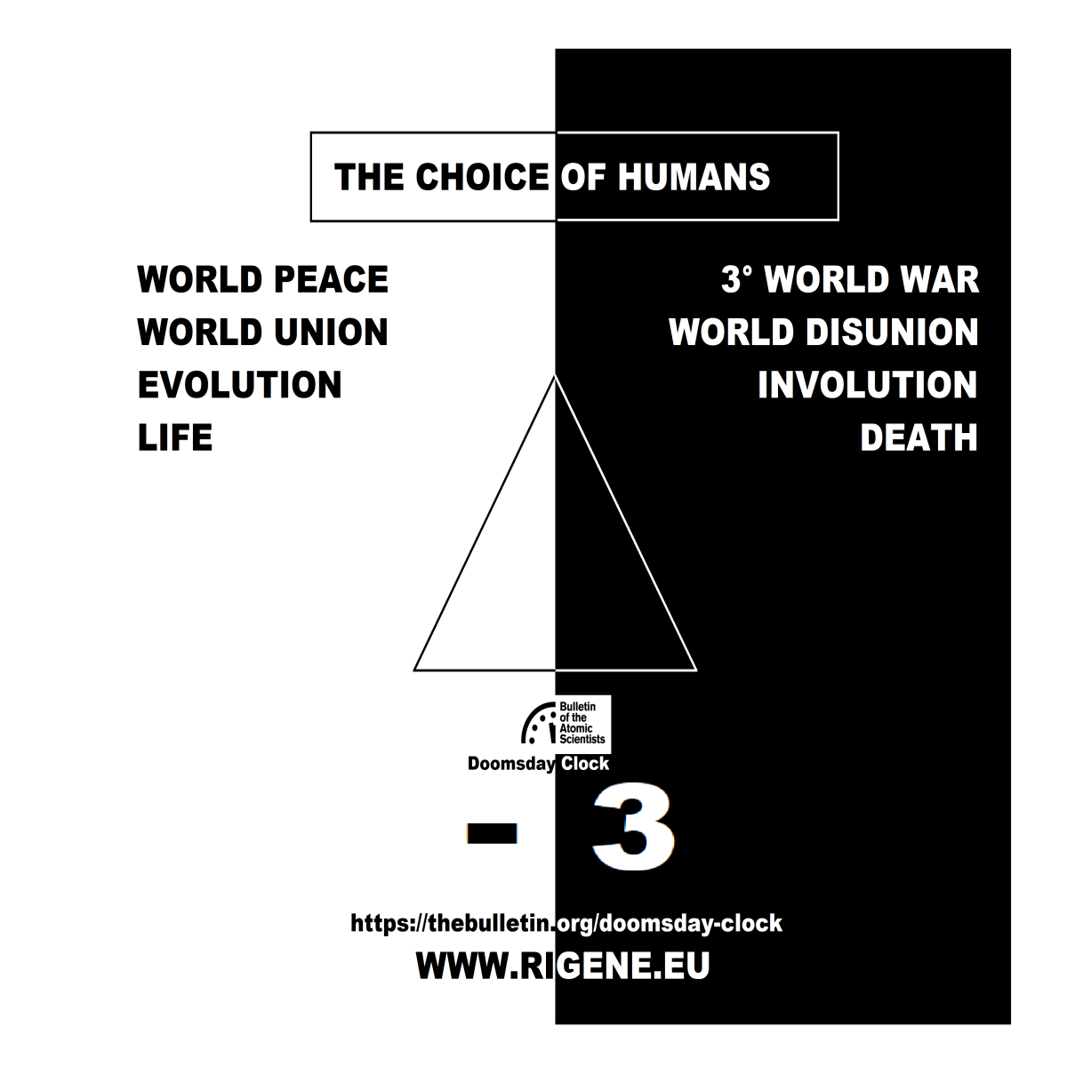 THE CHOICE OF HUMANS (Doomsday Clock)
