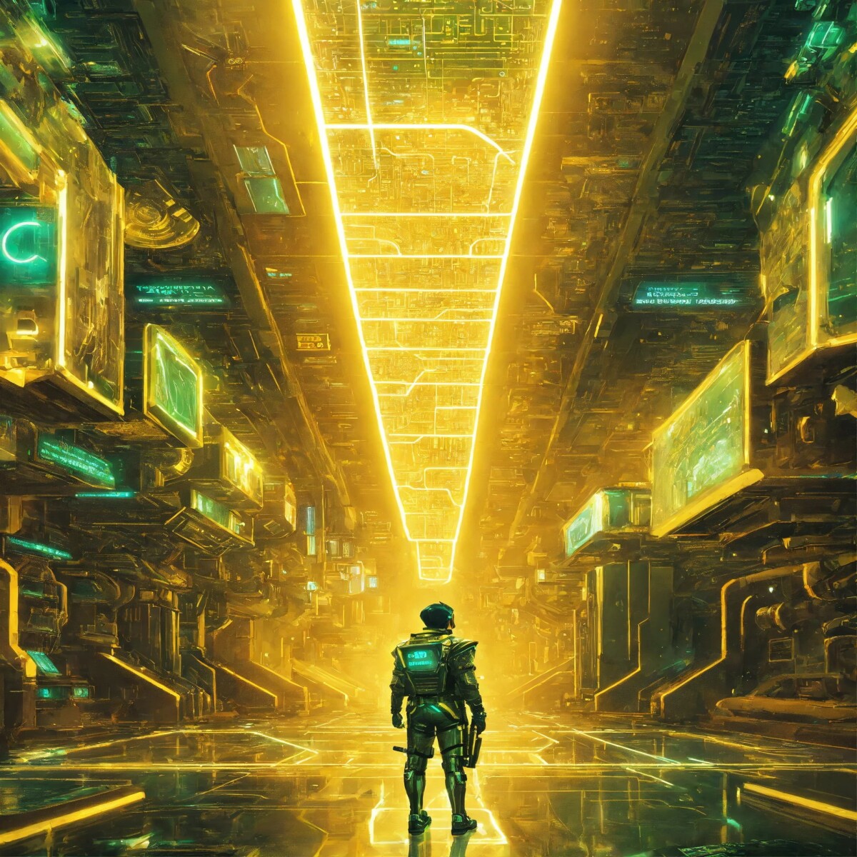 A man exsploring the metaverse.  By. J.K. Wade