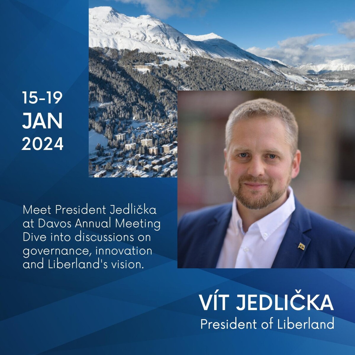Liberland Delegation on Diplomatic Engagements in Davos