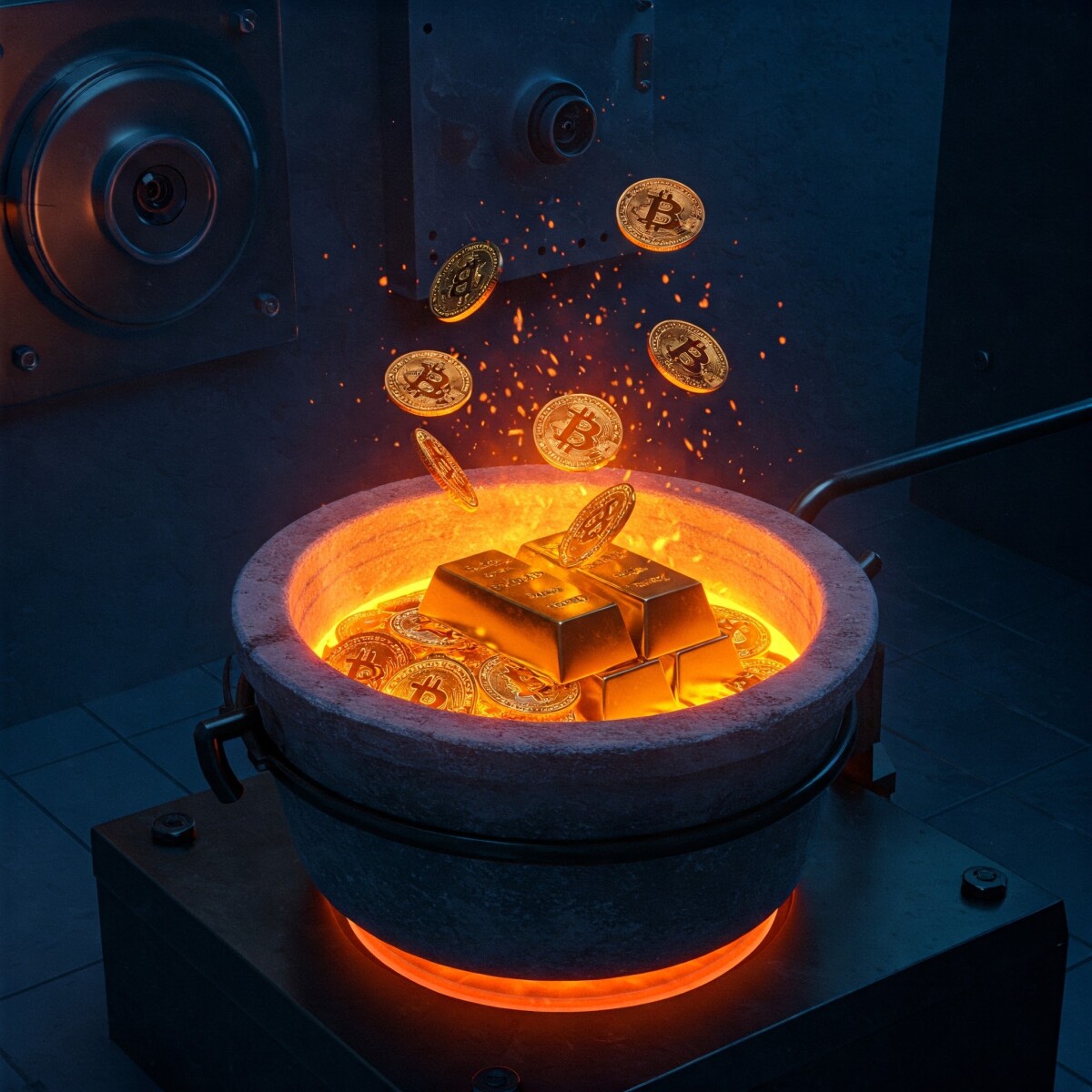 Crypto melted into gold