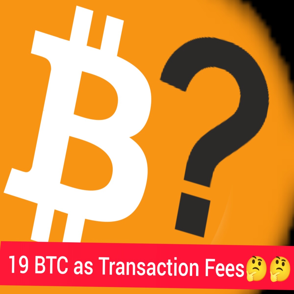 Reasons for 19 BTC as Transaction Fees