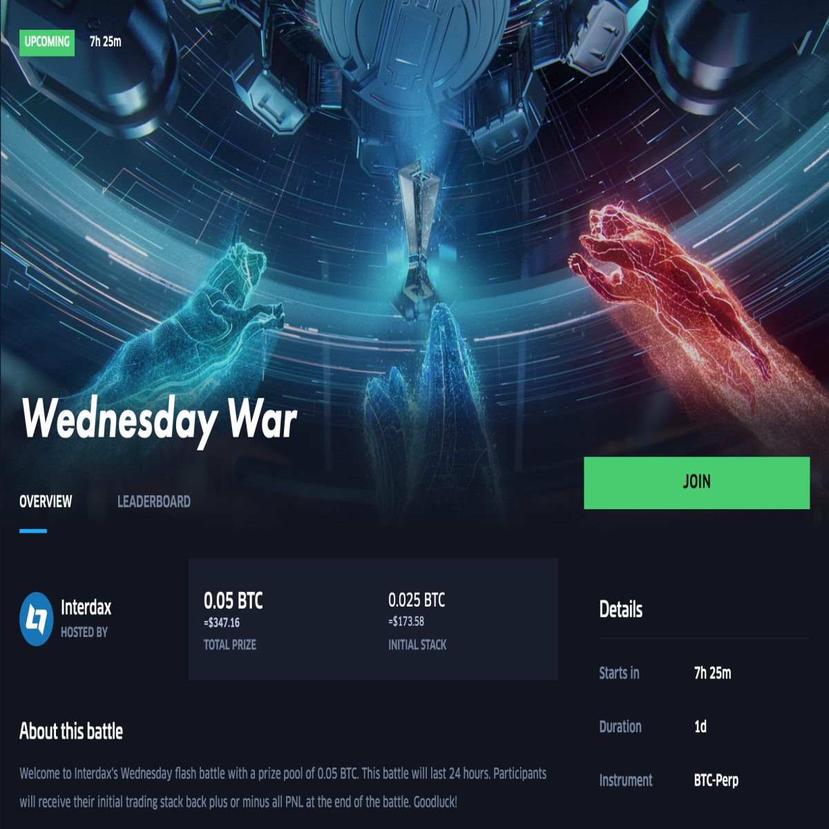 Wednesday War trading battle