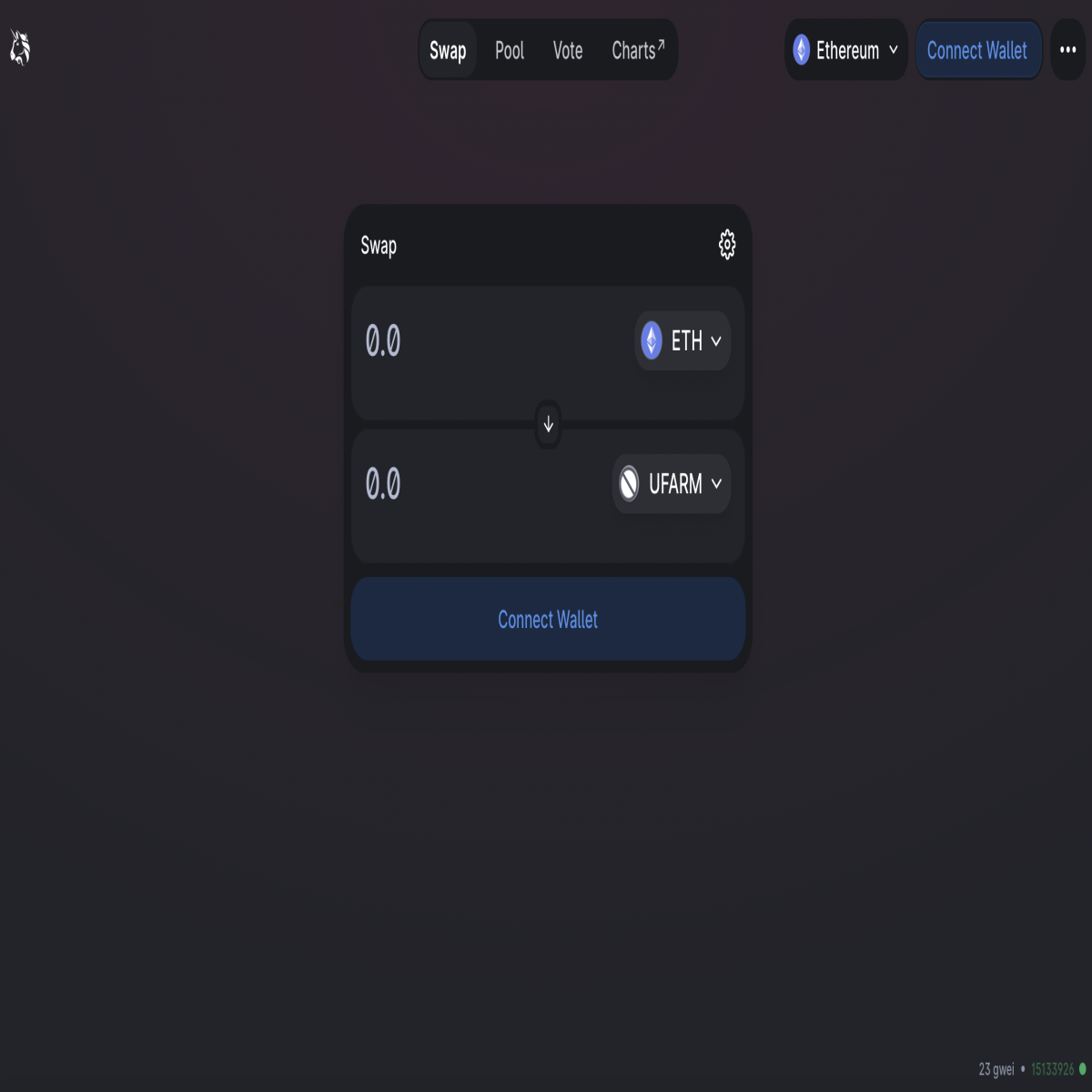 Obtain $UFARM Tokens to Stake on Ethereum Network