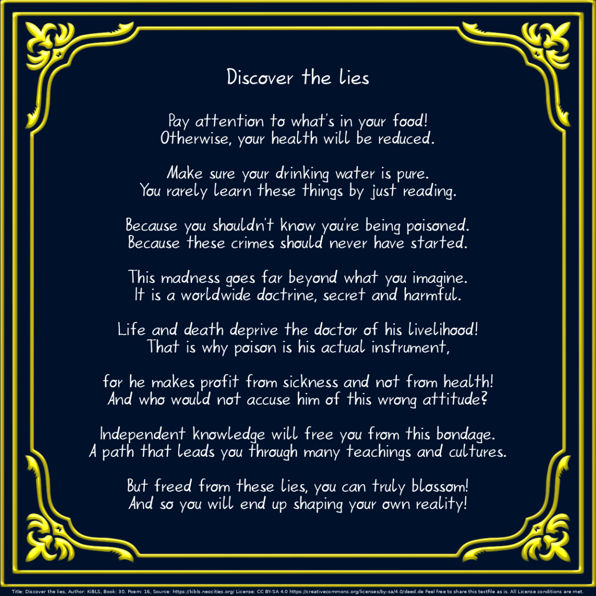 Discover the lies