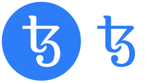 Tezos XTZ blue logo emblem icon