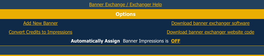 TrafficG Banner Options