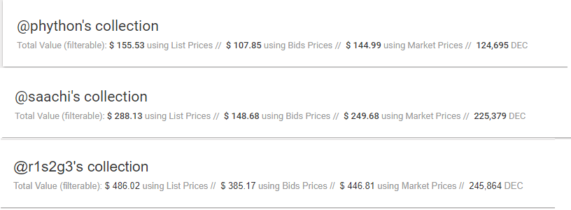 collectionvalue