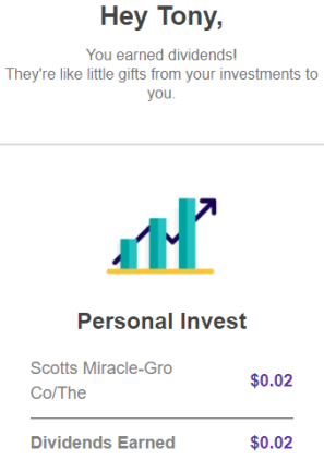 My Stash dividends