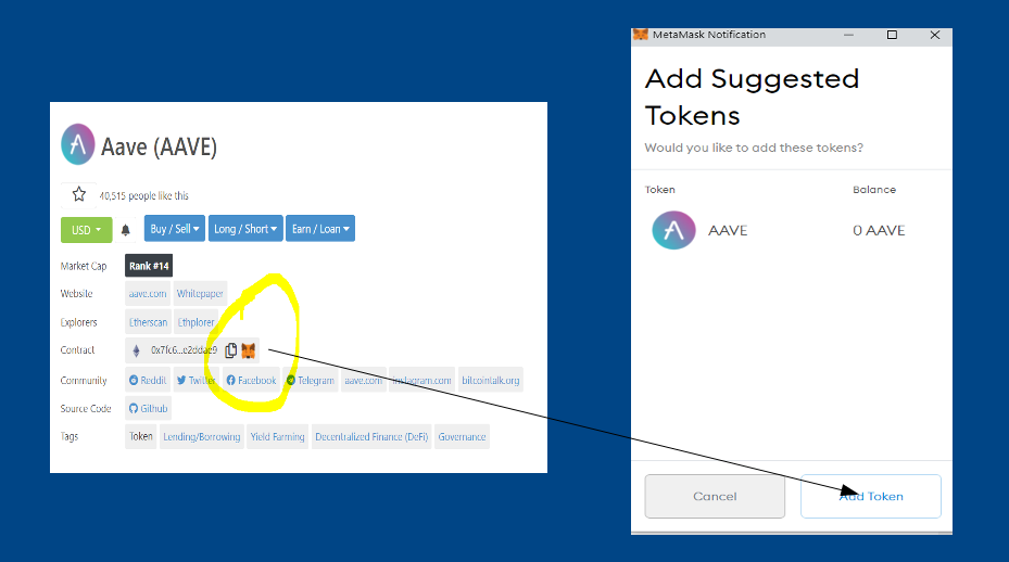 Easily Add New Tokens To MetaMask With CoinGecko